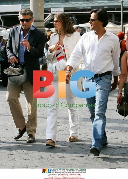 Elizabeth Hurley and Arun Nayar Shopping in Florence