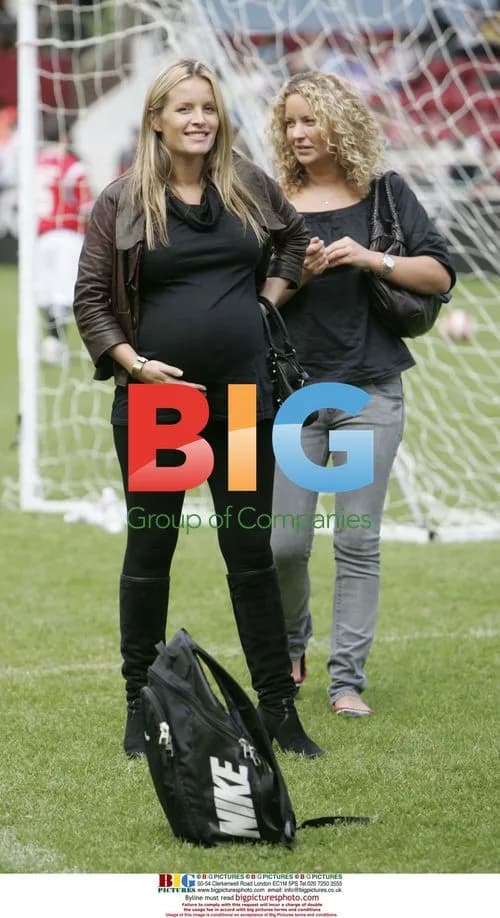 Pregnant Davinia Taylor at Soccer 6