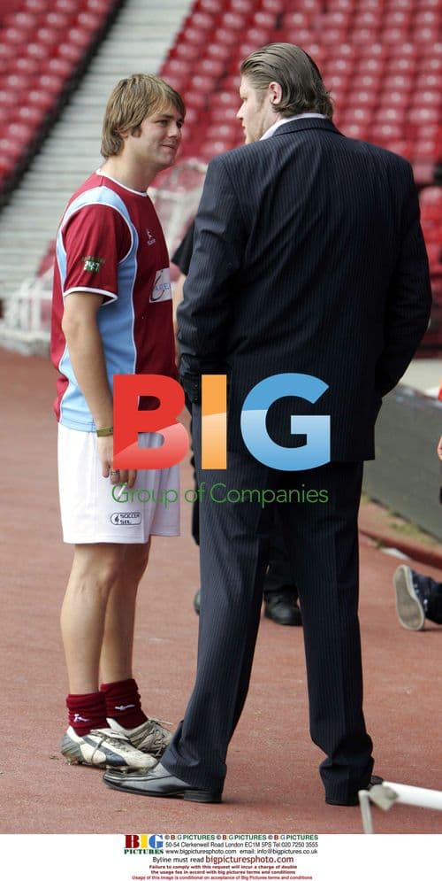 Brian McFadden at Soccer 6 in London