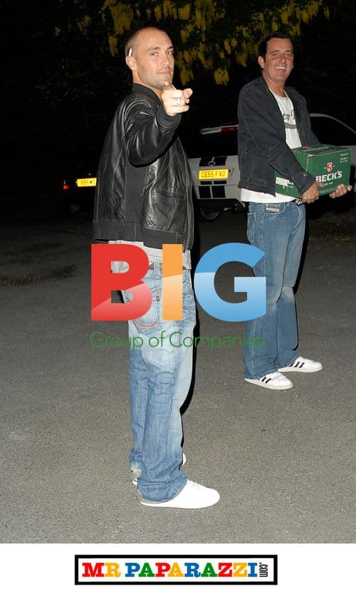 Calum Best arrives in Blackpool