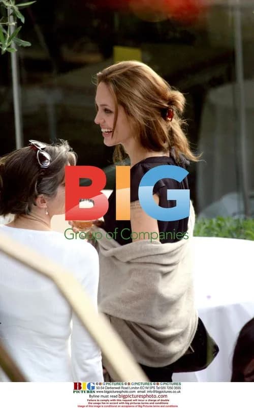 Angelina Jolie and Brad Pitt Dine in Mougins