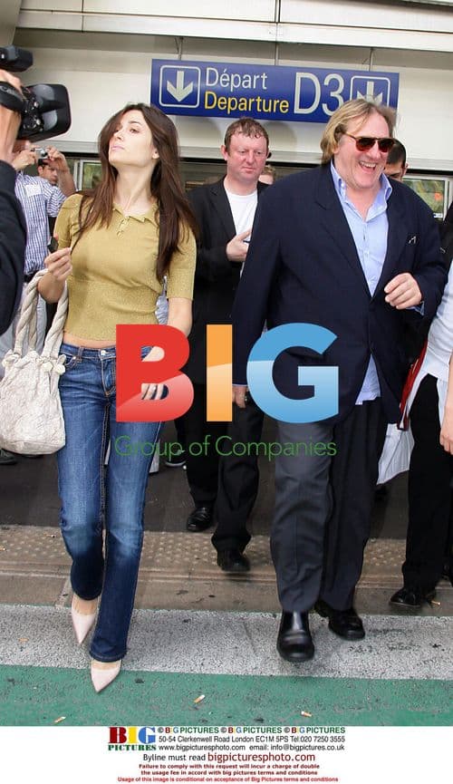 Depardieu and Vega at Cannes Film Festival