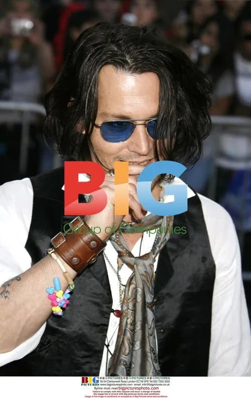 Johnny Depp at World Premiere of "Pirates of the Caribbean"
