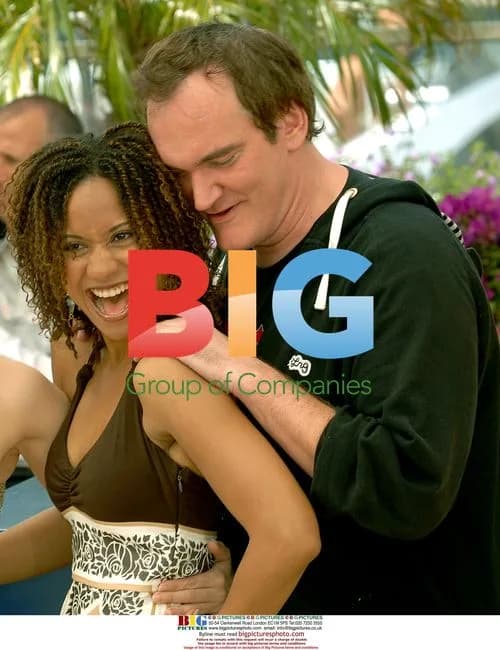 Quentin Tarantino and Tracie Thoms at Cannes