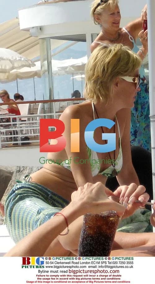 Sharon Stone Relaxes by Pool in Cannes