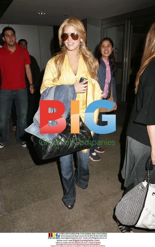 Jessica Simpson Arrives at LAX