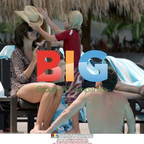 Cindy Crawford and Family in Cancun