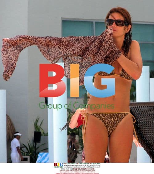 Cindy Crawford and Family in Cancun