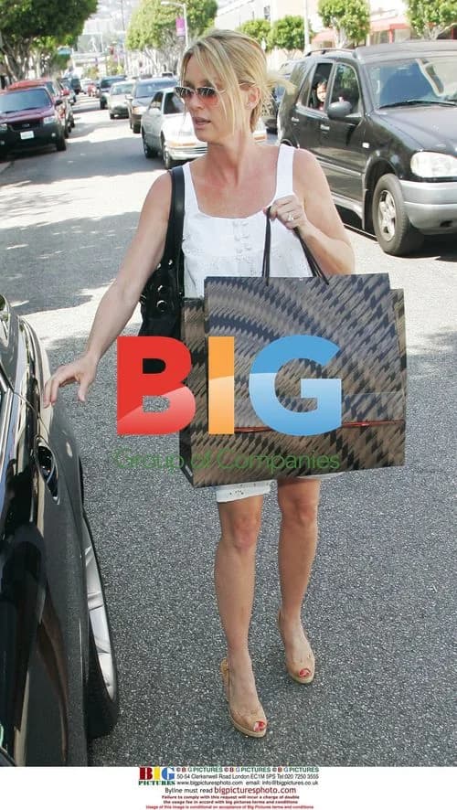 Nicollette Sheridan shopping on Robertson Blvd