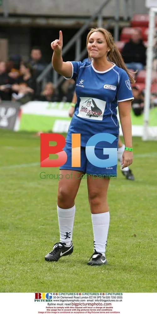 Michelle Heaton at Celebrity Soccer Six