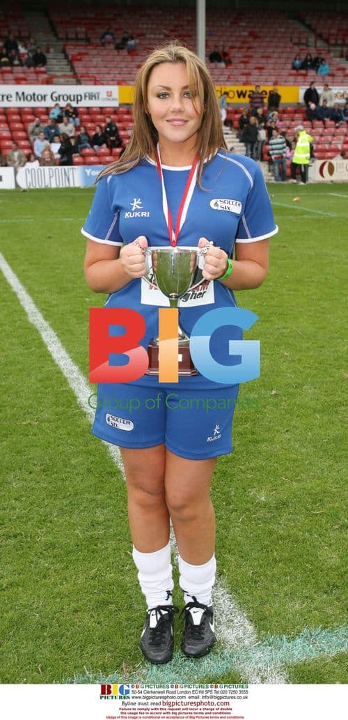 Michelle Heaton at Celebrity Soccer Six
