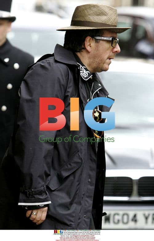 Elvis Costello Outside Claridges