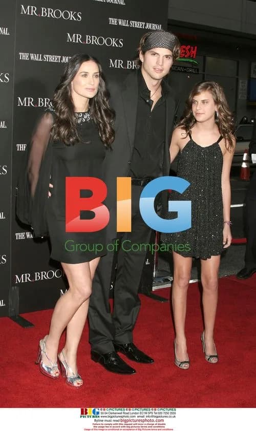 Ashton Kutcher, Demi Moore and Tallulah Belle Willis at 'Mr. Brooks' Premiere