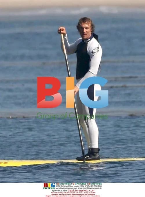 Matthew McConaughey Paddle Surfing