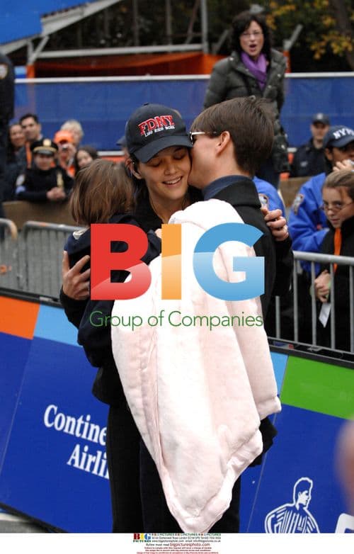 Tom Cruise and Suri at NYC Marathon