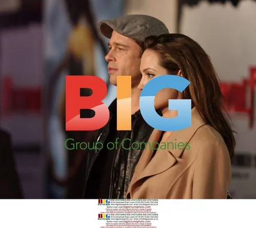 Brad Pitt and Angelina Jolie at Beowulf Premiere
