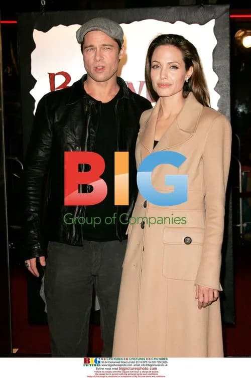 Brad Pitt & Angelina Jolie at 'Beowulf' LA Premiere