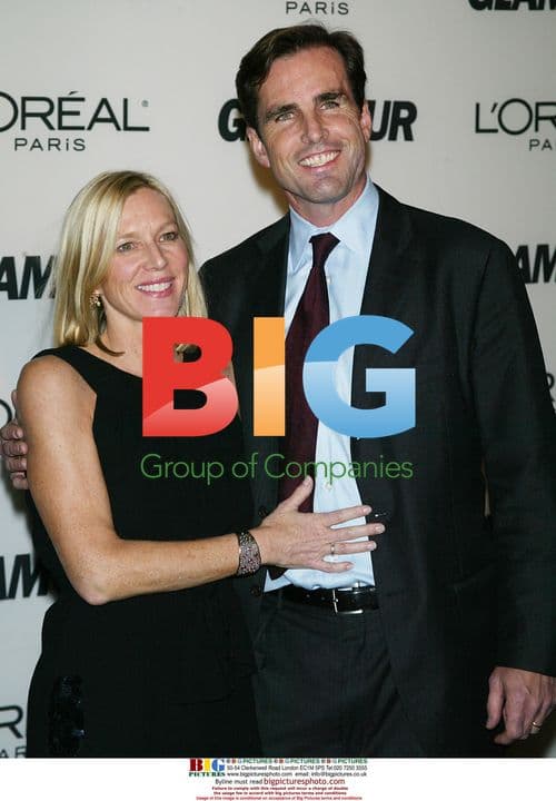 Bob Woodruff and wife arrive at Glamour Women of the Year Awards