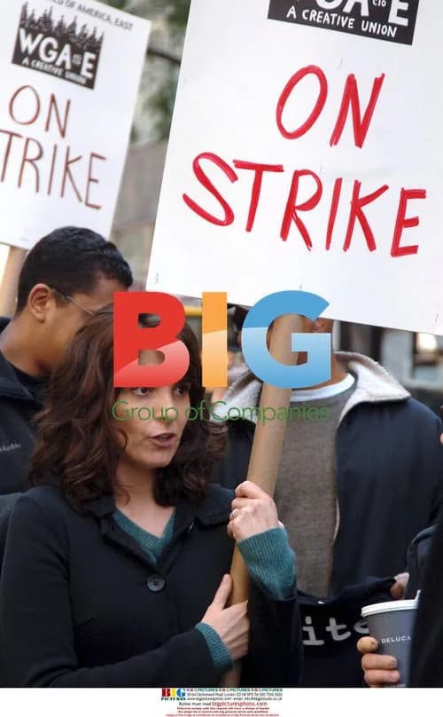 Tina Fey Participates in Writers Guild Strike