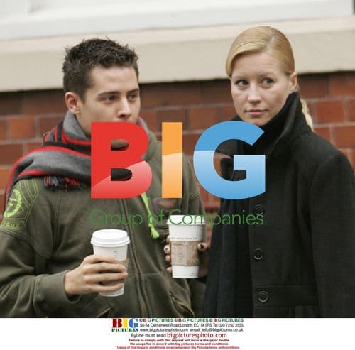 Denise Van Outen Grabs Dry Cleaning, Meets Actor for Lunch