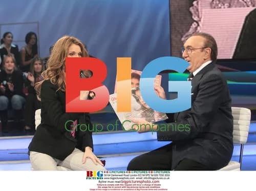 Celine Dion and Pippo Baudo on "Domenica In"