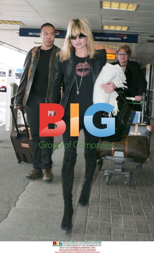 Kate Moss at Heathrow Airport