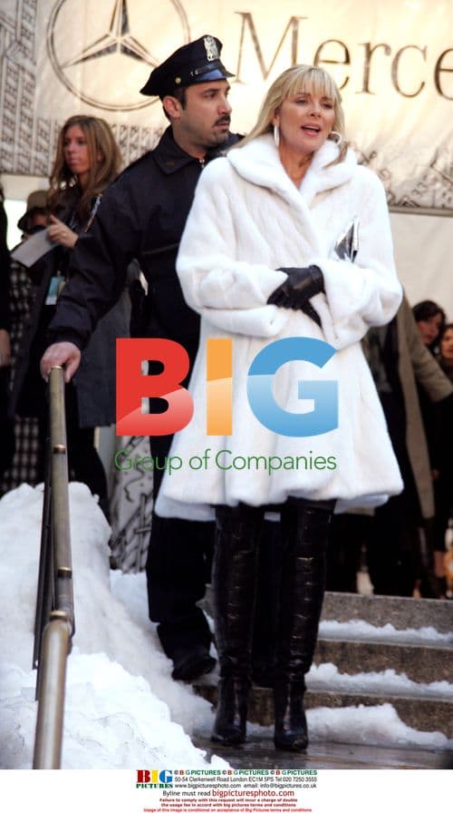 Kim Cattrall Fur Protest on 'Sex and the City' Set
