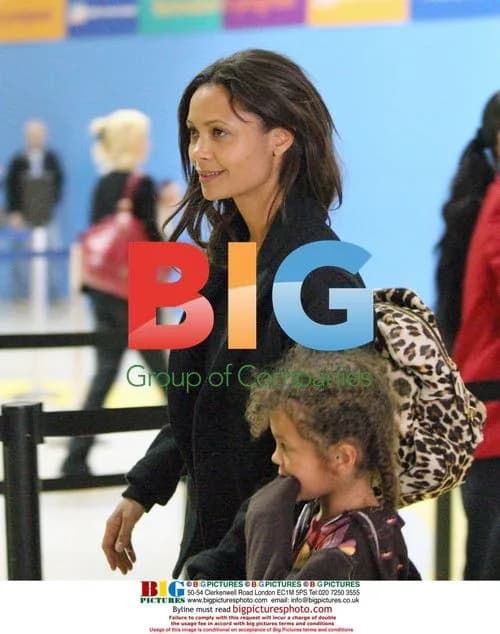 Thandie Newton and Family Depart LAX
