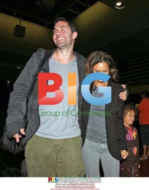 Thandie Newton Family LAX Departure