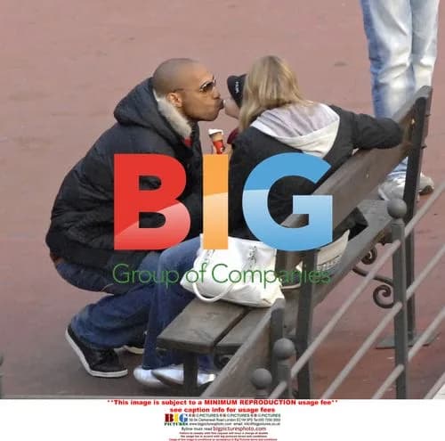 Thierry Henry Visits Daughter in Barcelona