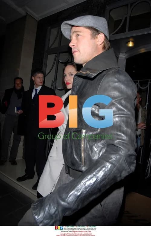 Brad Pitt and Angelina Jolie Leaving Hotel for Dinner