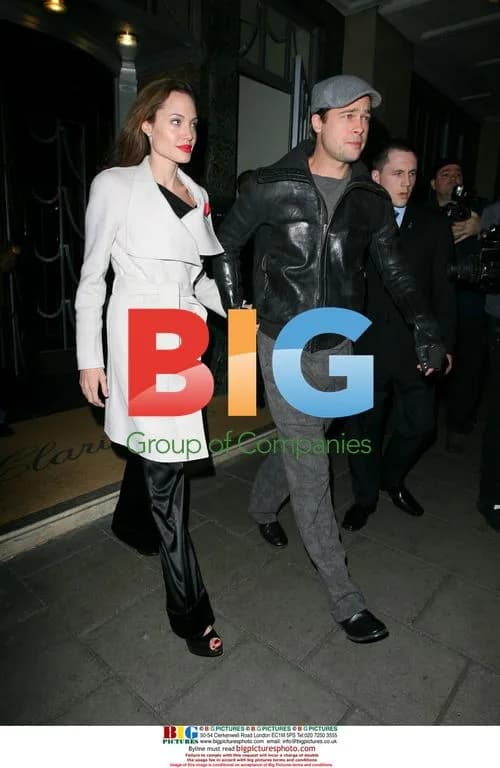 Brad Pitt and Angelina Jolie Leave for Dinner