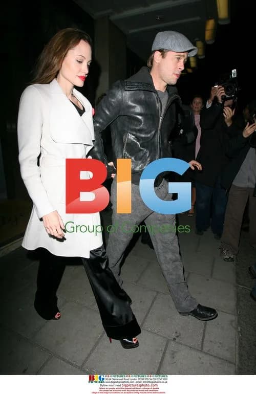 Brad Pitt and Angelina Jolie leaving hotel