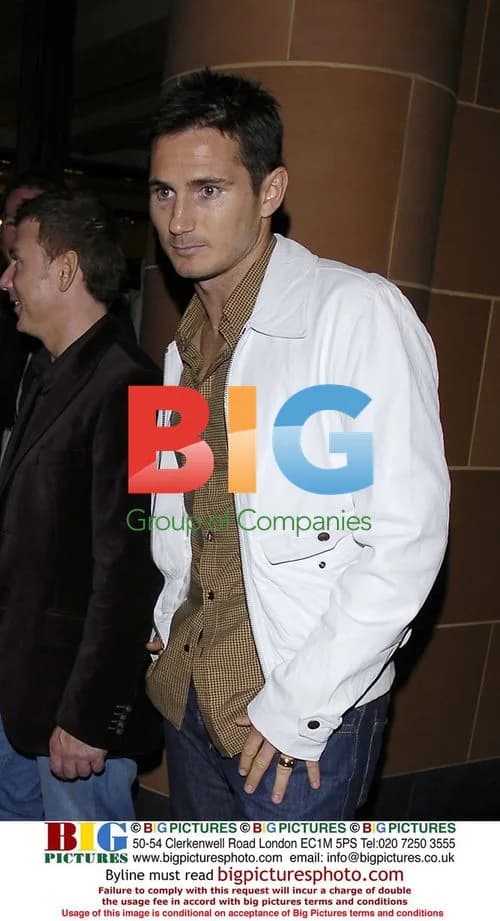 Chelsea footballer Frank Lampard leaves Cipriani restaurant