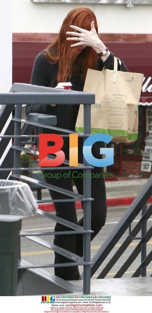 Marcia Cross Plays Peek-a-Boo During Santa Monica Shopping Trip