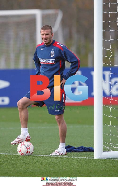 David Beckham England Training