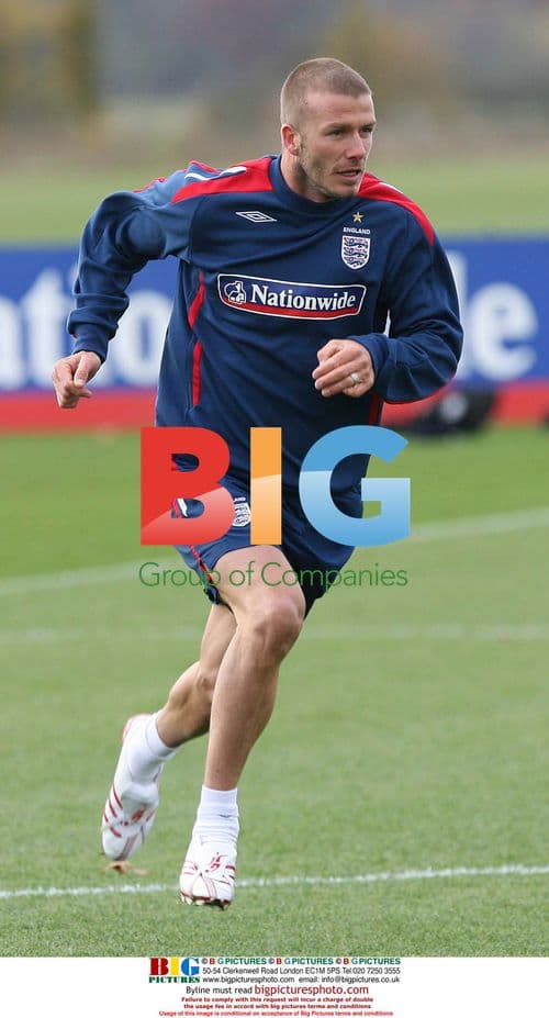 David Beckham England Training Session