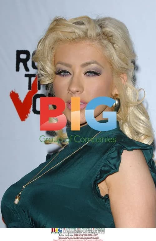 Christina Aguilera at Rock The Vote Launch