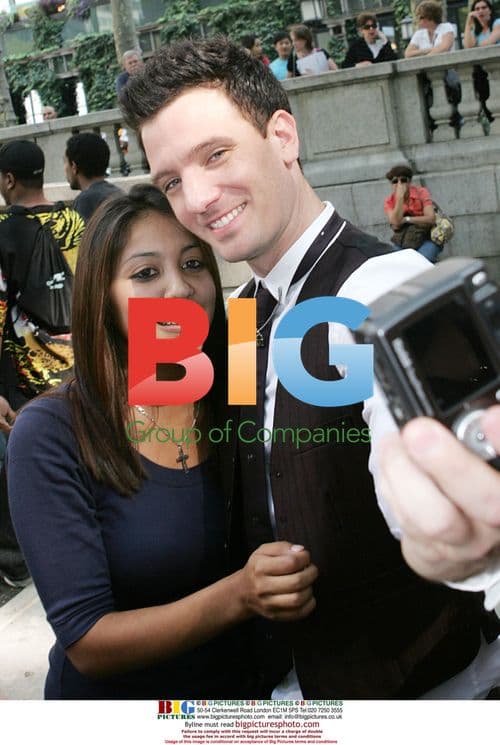 JC Chasez Strolls Bryant Park During Fashion Week