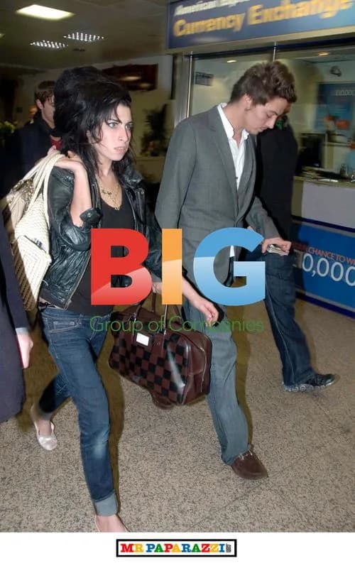 Amy Winehouse at Glasgow Airport