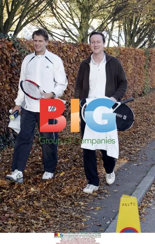 David Cameron v Andrew Castle Tennis Match