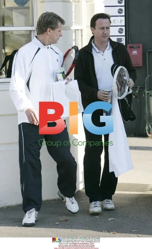 David Cameron and Andrew Castle Tennis Match