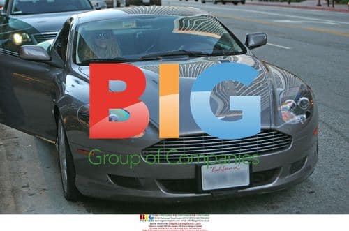 Courtney Love & lawyer chat, kiss, then depart in Aston Martin