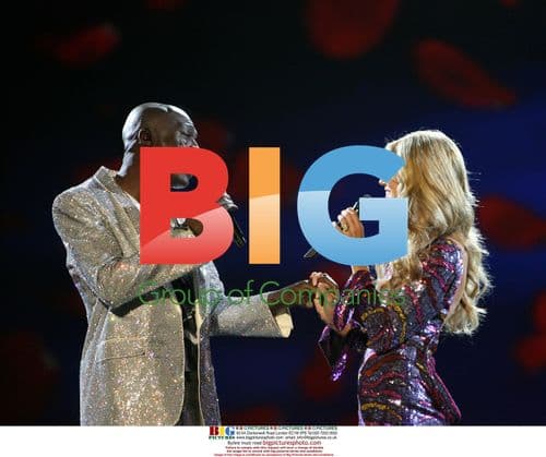 Heidi Klum and Seal at Victoria's Secret Fashion Show