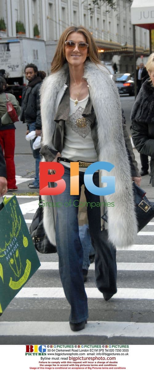 Celine Dion Shopping on Madison Ave