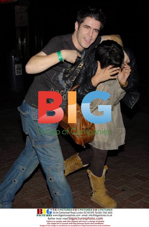 Jade Goody and Girlfriend Leave Dublin Nightclub