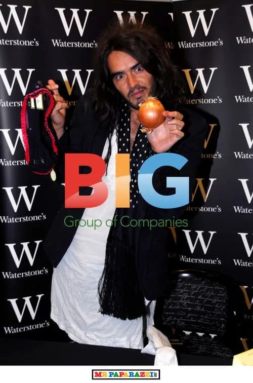 Russell Brand Signs Book Copies
