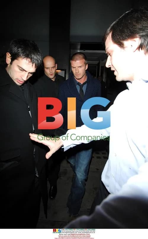 David Beckham leaves Nobu in London