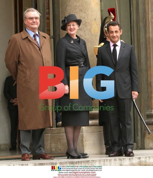 Nicolas Sarkozy Meets Danish Royal Couple in Paris