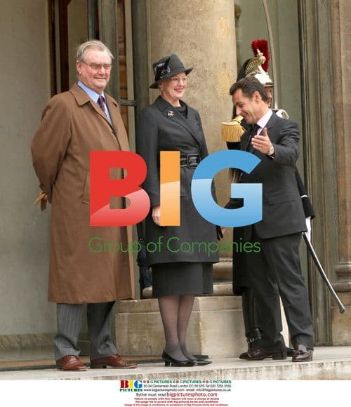 Sarkozy Meets Danish Royals at Palais de l'Elyse